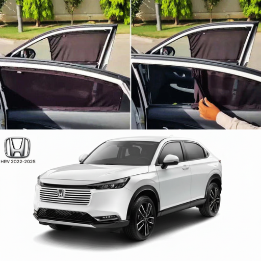 Honda HR-V 2022–2026 Railing Curtains Premium Sunshade Window Curtain Set