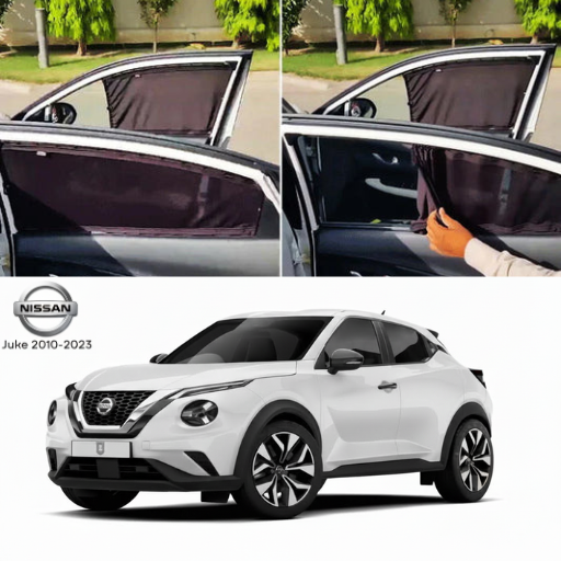 Nissan Juke 2013–2025 Railing Curtains Premium Sunshade Window Curtain Set