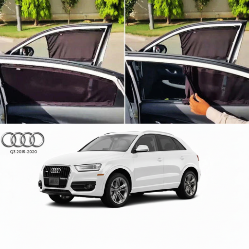 Audi Q3 2012–2026 Railing Curtains Premium Sunshade Window Curtain Set