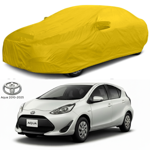 Toyota Aqua 2010–2025 Microfiber Top Cover 🚗 – Waterproof 💧, Heat Resistant ☀️ & Heavy Duty Protection 🛡️
