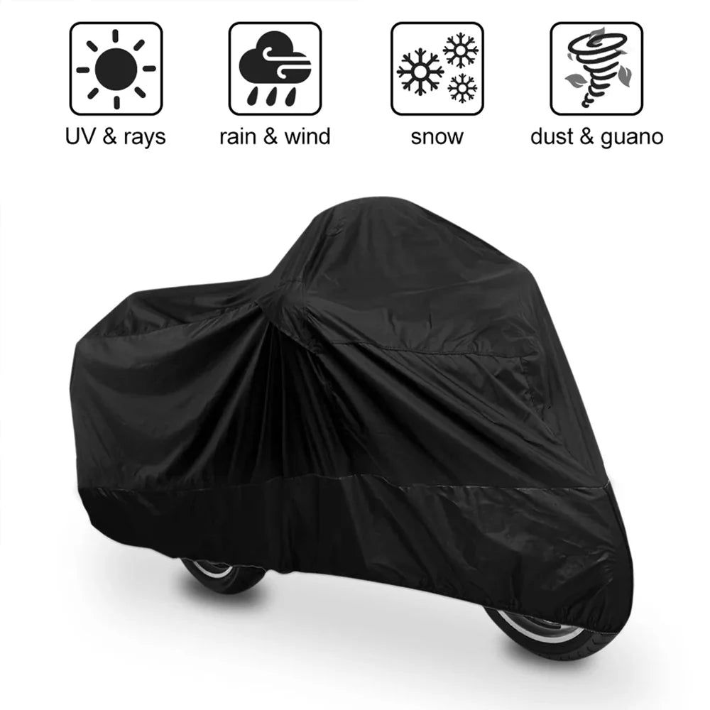 Waterproof Scooty & Motorcycle Cover 🛵 Heavy Duty Outdoor Bike Cover with Dust, Rain & UV Sun Protection 🌧️☀️ Universal Fit for All Scooters