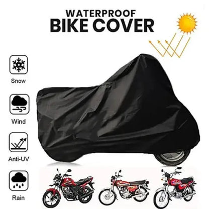 Waterproof Motorcycle Top Cover 🏍️ Heavy Duty Bike Cover for Rain, Dust & Sun Protection ☀️🌧️ Universal Fit Outdoor Motorbike Cover