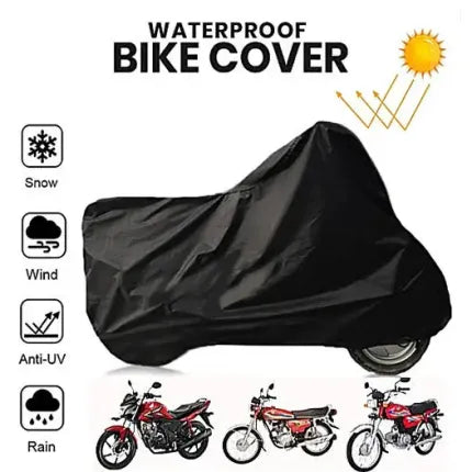 Waterproof Motorcycle Top Cover 🏍️ Heavy Duty Bike Cover for Rain, Dust & Sun Protection ☀️🌧️ Universal Fit Outdoor Motorbike Cover