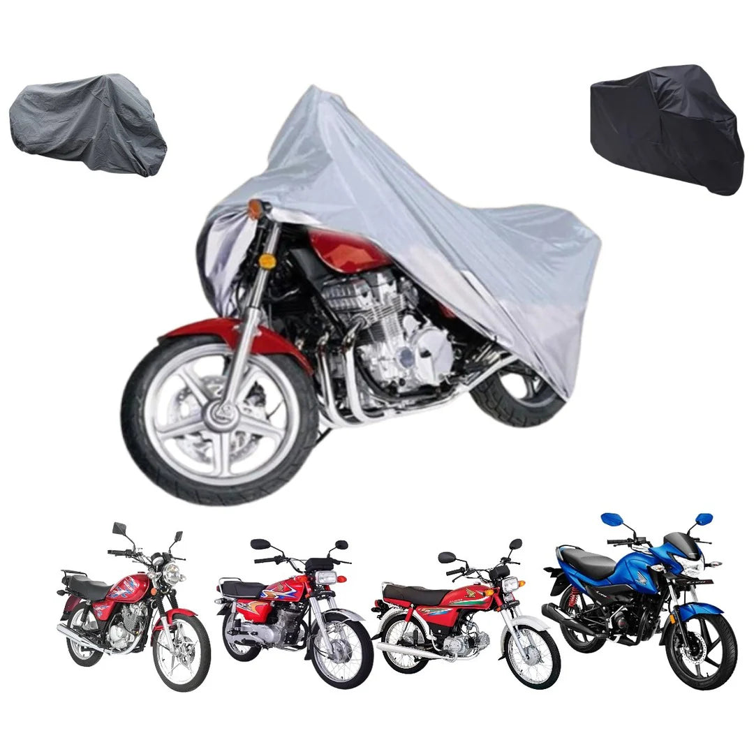 Waterproof Motorcycle Top Cover 🏍️ Heavy Duty Bike Cover for Rain, Dust & Sun Protection ☀️🌧️ Universal Fit Outdoor Motorbike Cover