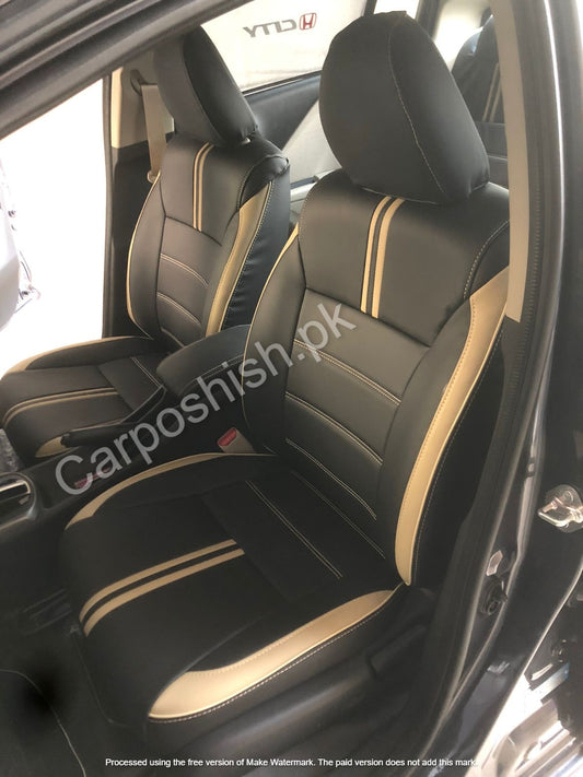 Seat Poshish For Honda City 2021-2026 Beige+Black