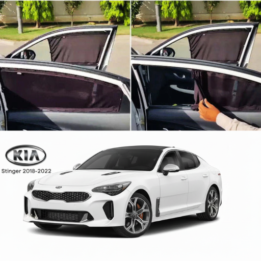 Kia Stinger 2018–2022 Railing Curtains Premium Sunshade Window Curtain Set
