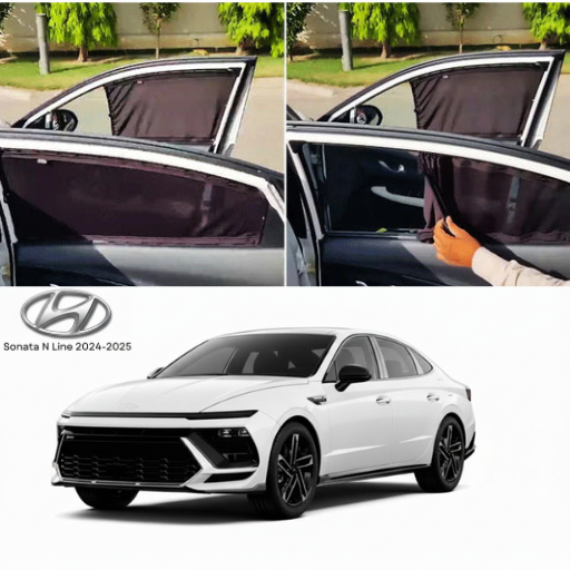Hyundai Sonata N Line 2024–2026 Railing Curtains Premium Sunshade Window Curtain Set