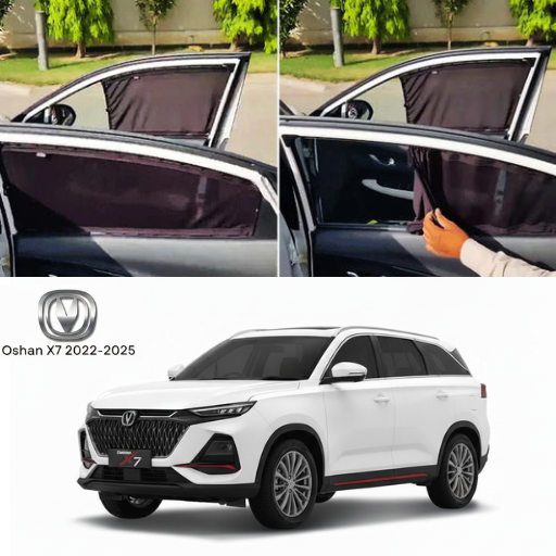 Changan Oshan X7 2022–2026 Railing Curtains Premium Sunshade Window Curtain Set