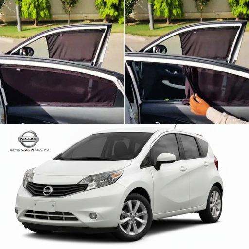 Nissan Versa Note 2014–2019 Railing Curtains Premium Sunshade Window Curtain Set