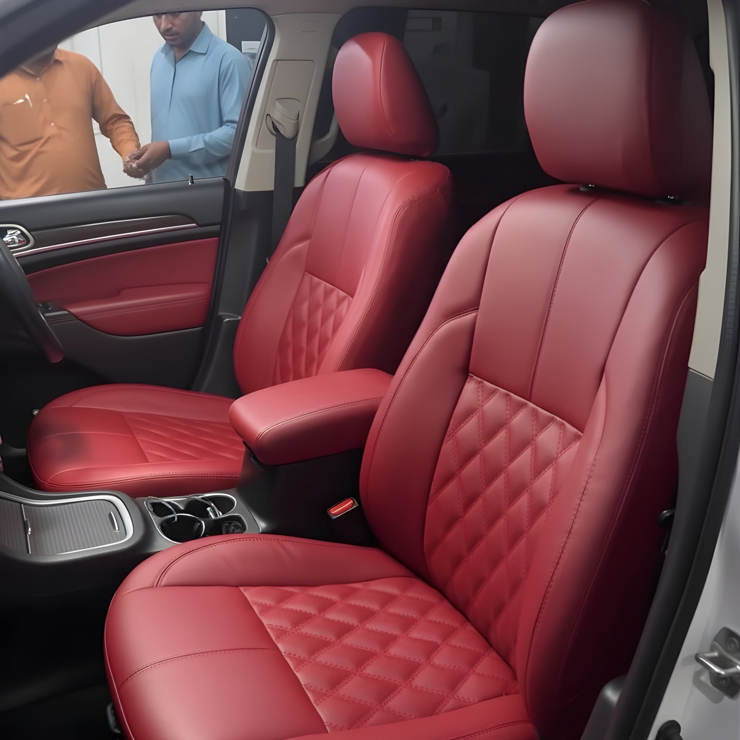 Premium Burgundy Seat Covers – Elegant & Comfortable Car Interior
