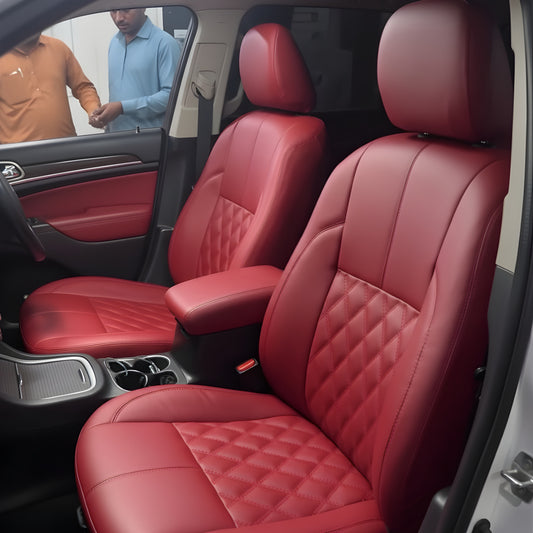 Premium Burgundy Seat Covers – Elegant & Comfortable Car Interior