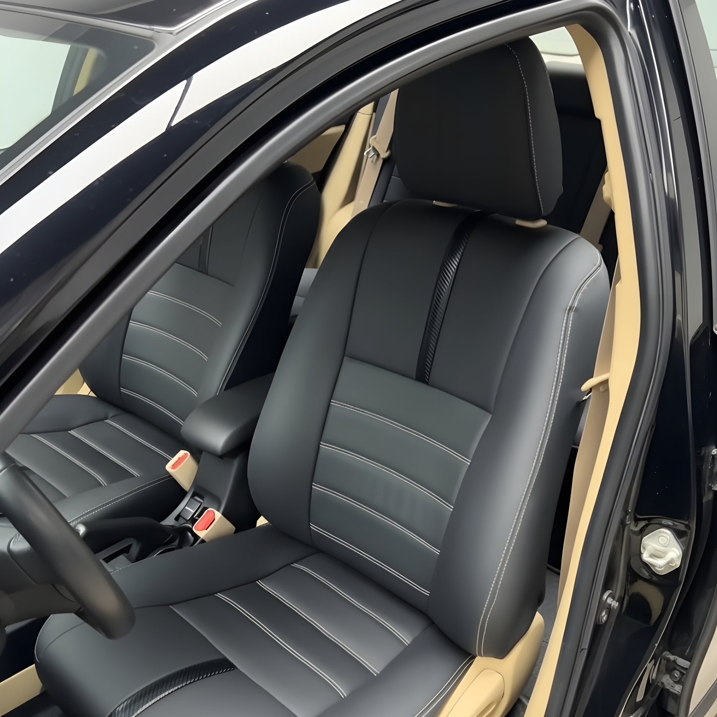 Black Stylish Seat Covers – Elegant Design & Long-Lasting Fit