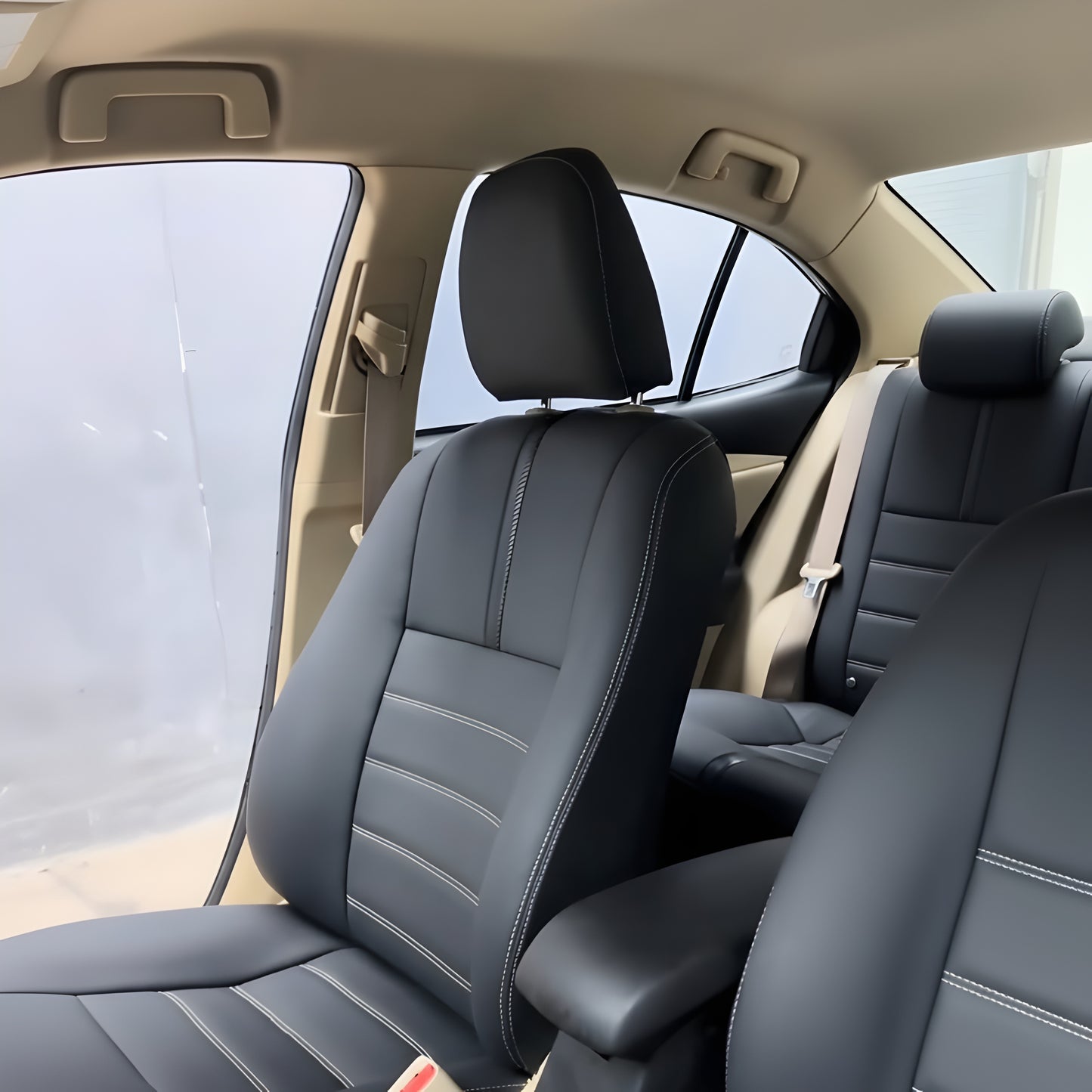 Black Stylish Seat Covers – Elegant Design & Long-Lasting Fit