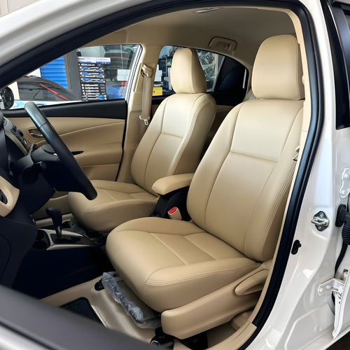 Beige Off White Seat Covers