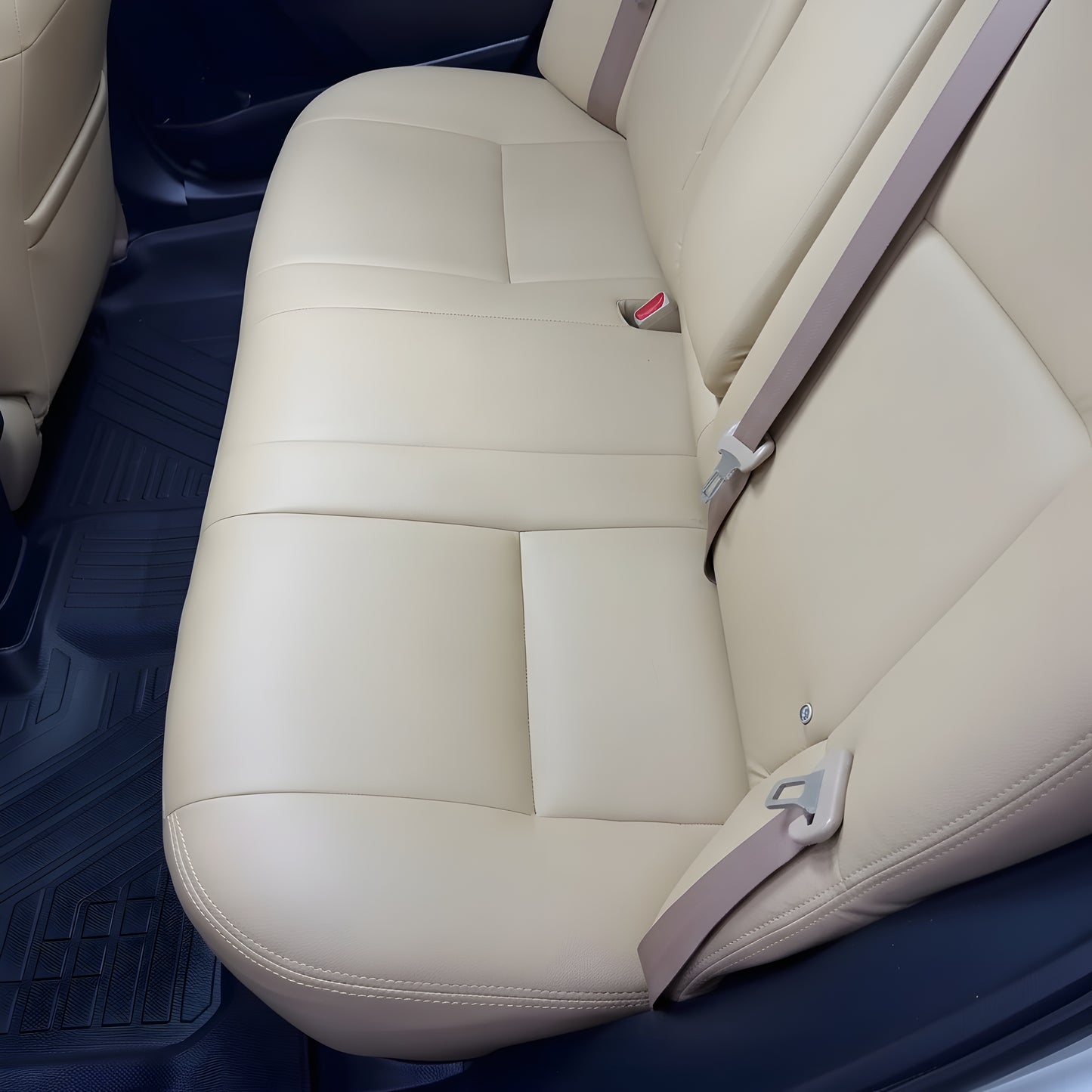 Premium Beige Off-White Car Seat Covers – Durable & Stylish