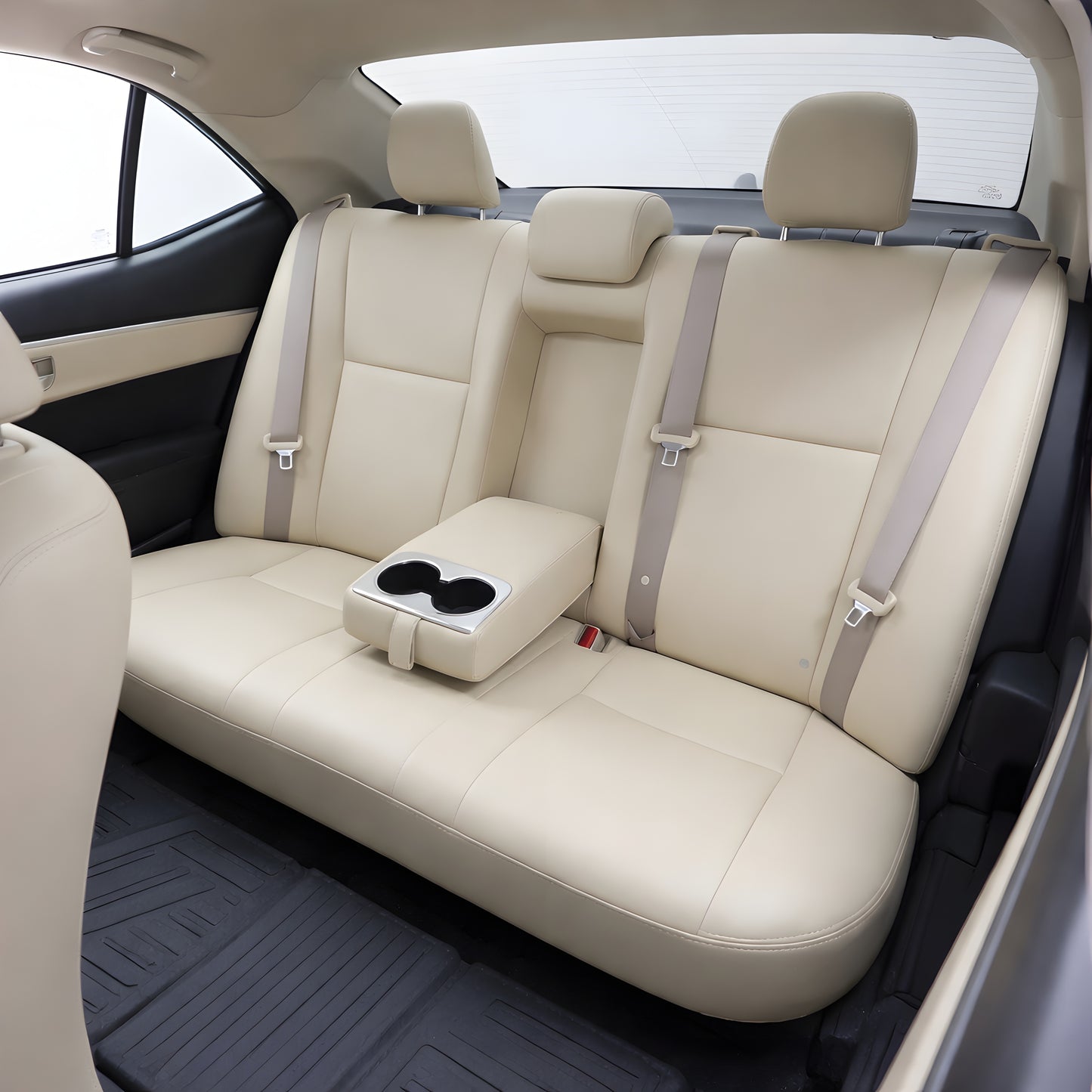 Premium Beige Off-White Car Seat Covers – Durable & Stylish